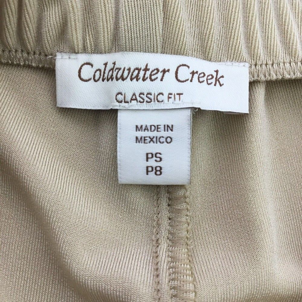 Coldwater Creek Petite Size 8 Travel Slinky Knit Holly Pant in Champagne Pull On - Picture 7 of 9